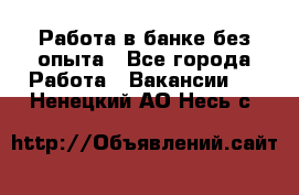 Работа в банке без опыта - Все города Работа » Вакансии   . Ненецкий АО,Несь с.